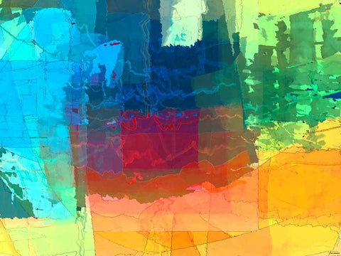 Pulsations I Black Ornate Wood Framed Art Print with Double Matting by Tienhaara, Michael