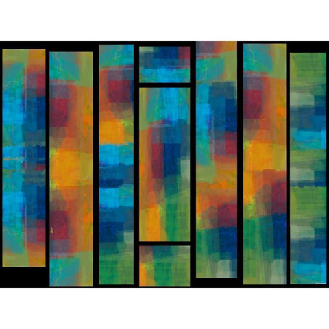 Sequential IV White Modern Wood Framed Art Print by Tienhaara, Michael