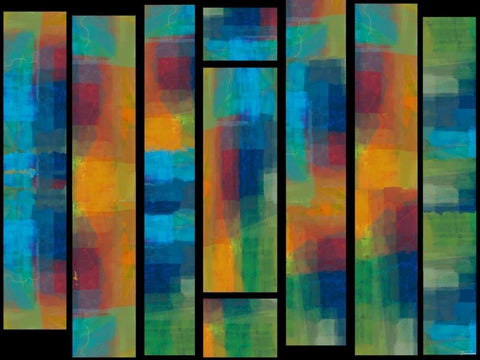 Sequential IV White Modern Wood Framed Art Print with Double Matting by Tienhaara, Michael