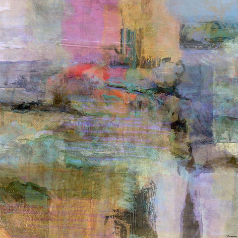 Chroma I Black Modern Wood Framed Art Print by Tienhaara, Michael