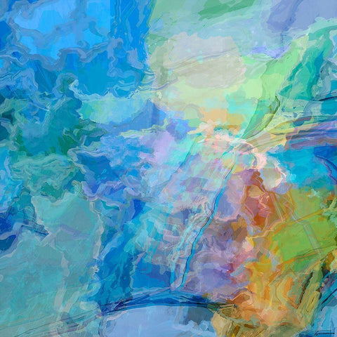 Random I Black Modern Wood Framed Art Print by Tienhaara, Michael