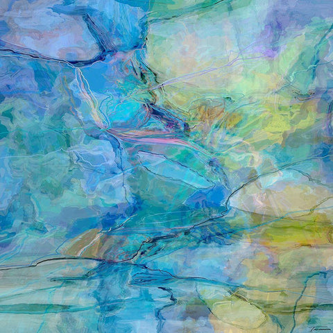 Random IV White Modern Wood Framed Art Print by Tienhaara, Michael