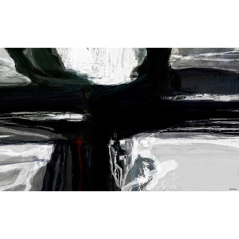 Sculpture II Black Modern Wood Framed Art Print with Double Matting by Tienhaara, Michael