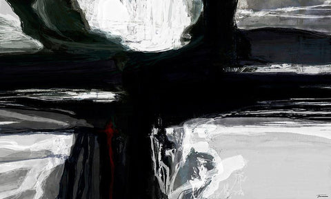 Sculpture II White Modern Wood Framed Art Print with Double Matting by Tienhaara, Michael