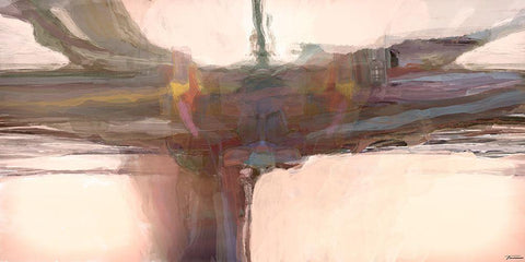 Beige Sculpture I Black Ornate Wood Framed Art Print with Double Matting by Tienhaara, Michael