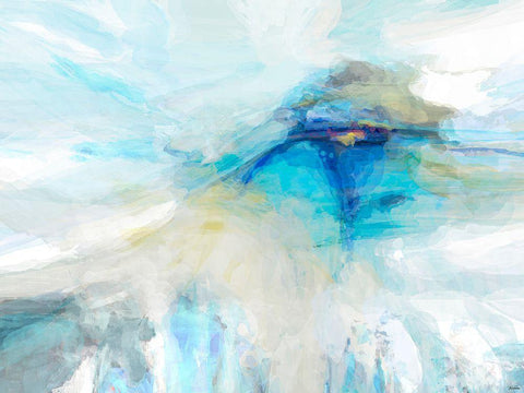 Dreams III White Modern Wood Framed Art Print with Double Matting by Tienhaara, Michael