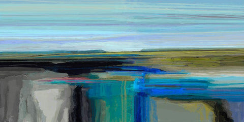 Perpetual Variation II White Modern Wood Framed Art Print with Double Matting by Tienhaara, Michael