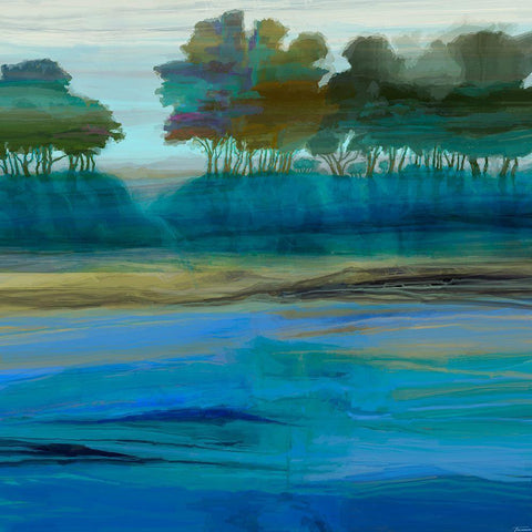 Ridgecrest I White Modern Wood Framed Art Print with Double Matting by Tienhaara, Michael