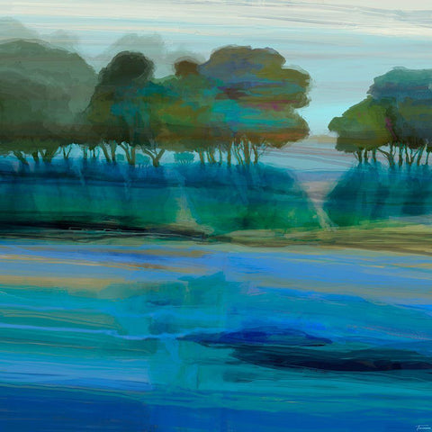 Ridgecrest II Black Ornate Wood Framed Art Print with Double Matting by Tienhaara, Michael