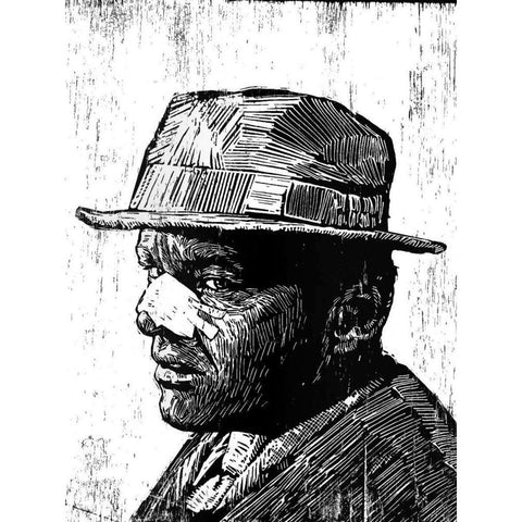 Jack Gold Ornate Wood Framed Art Print with Double Matting by Shigley, Neil