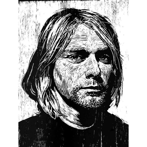 Cobain Gold Ornate Wood Framed Art Print with Double Matting by Shigley, Neil