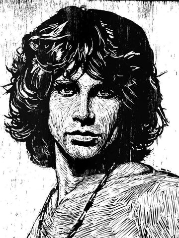 Jim White Modern Wood Framed Art Print with Double Matting by Shigley, Neil