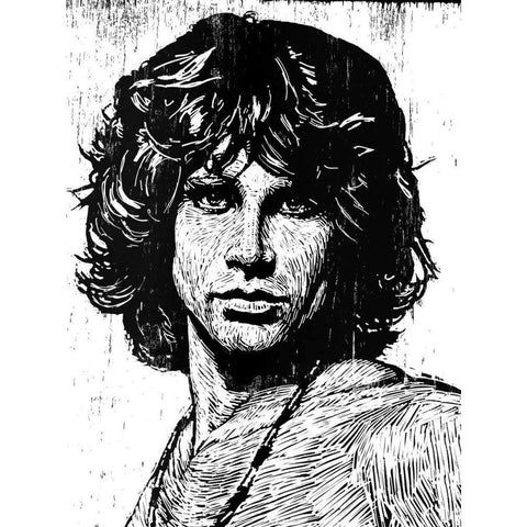 Jim Black Modern Wood Framed Art Print by Shigley, Neil