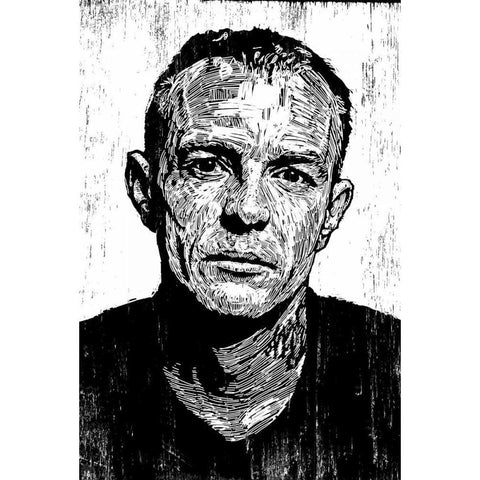 Dead Mus5 White Modern Wood Framed Art Print by Shigley, Neil