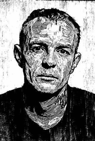 Dead Mus5 White Modern Wood Framed Art Print with Double Matting by Shigley, Neil