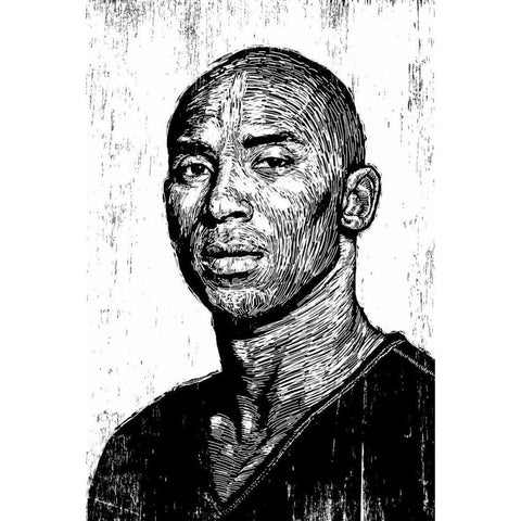 Kobe White Modern Wood Framed Art Print by Shigley, Neil