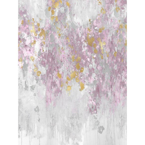 Cascading Blush White Modern Wood Framed Art Print by Robbins, Nikki