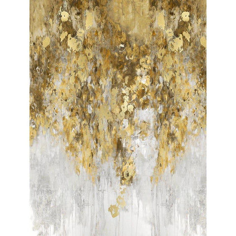 Cascade Amber and Gold Gold Ornate Wood Framed Art Print with Double Matting by Robbins, Nikki