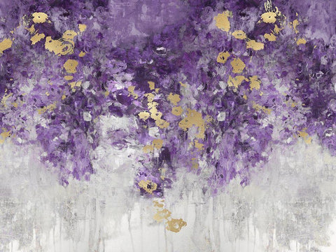 Charmed Purple Black Ornate Wood Framed Art Print with Double Matting by Robbins, Nikki