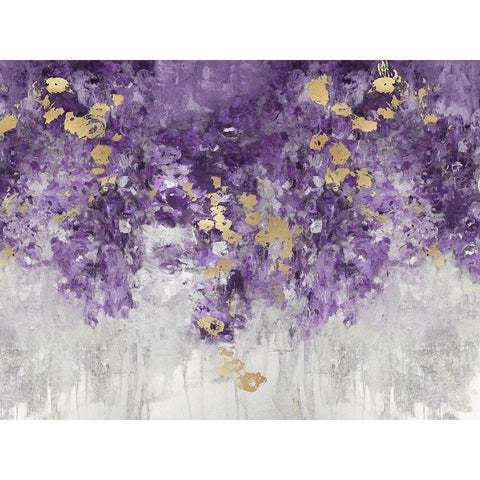 Charmed Purple White Modern Wood Framed Art Print by Robbins, Nikki