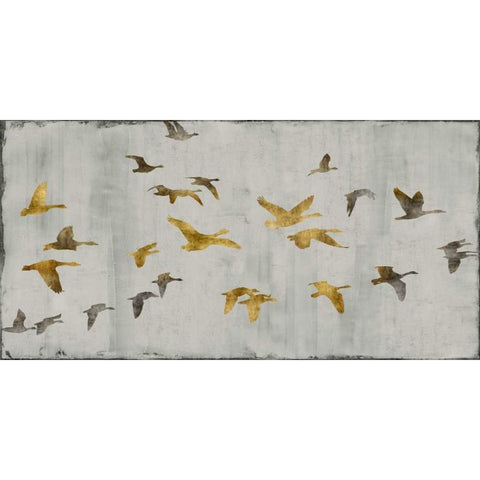 In Flight Black Modern Wood Framed Art Print by Spencer, Nick