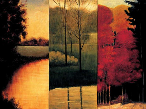 Point of View I Black Ornate Wood Framed Art Print with Double Matting by Thomas, Neil