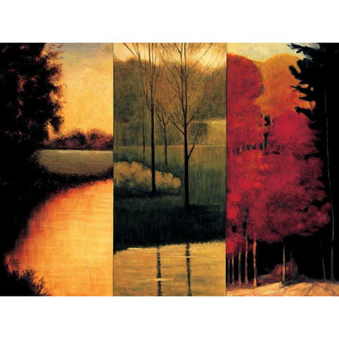 Point of View I Black Modern Wood Framed Art Print by Thomas, Neil