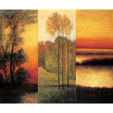 Vistas I White Modern Wood Framed Art Print by Thomas, Neil