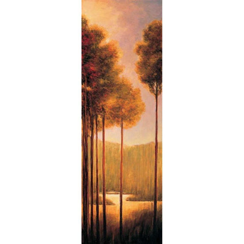 Through the Woods III Gold Ornate Wood Framed Art Print with Double Matting by Thomas, Neil