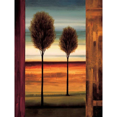 On the Horizon I White Modern Wood Framed Art Print by Thomas, Neil