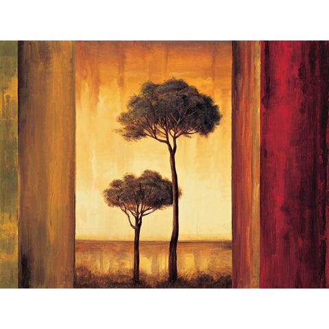 Entrancing I Black Modern Wood Framed Art Print by Thomas, Neil