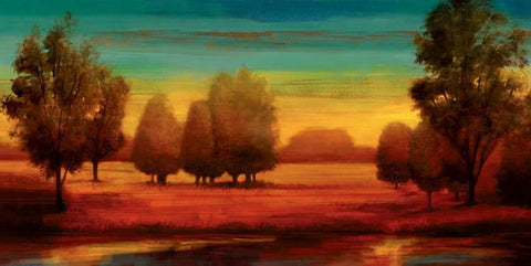 Radiant White Modern Wood Framed Art Print with Double Matting by Thomas, Neil