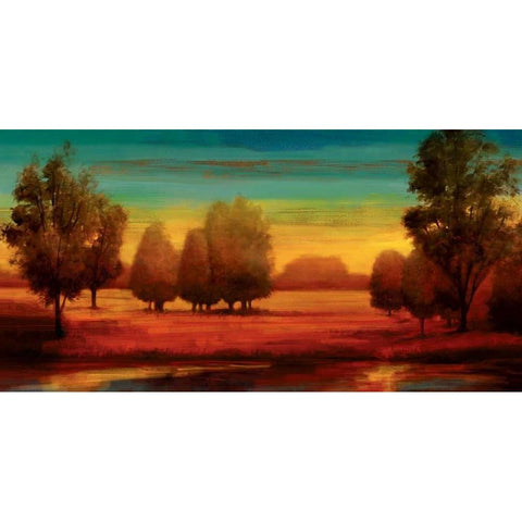 Radiant White Modern Wood Framed Art Print by Thomas, Neil