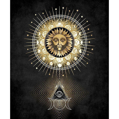 Radiant Sun II White Modern Wood Framed Art Print by Jeffries, Oliver