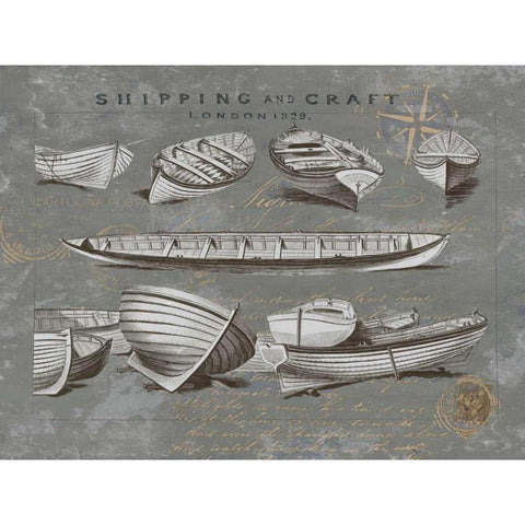 Shipping and Craft II Black Modern Wood Framed Art Print by Jeffries, Oliver