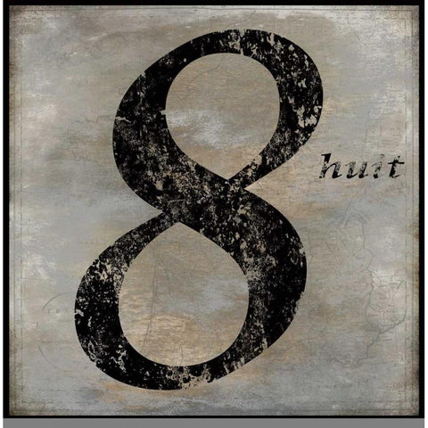 huit Black Modern Wood Framed Art Print by Jeffries, Oliver