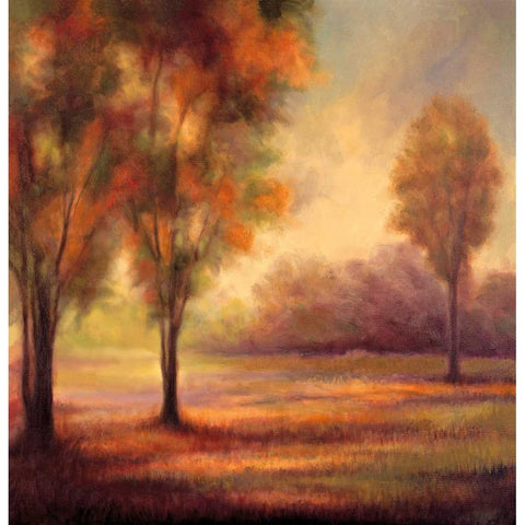 Ethereal II Gold Ornate Wood Framed Art Print with Double Matting by Shaw, Olivia