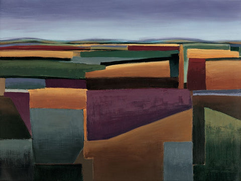 Tera II Black Ornate Wood Framed Art Print with Double Matting by Carelli, Patricia