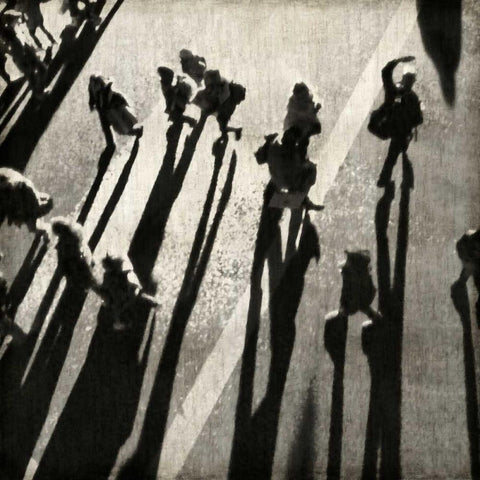 Pedestrian II Gold Ornate Wood Framed Art Print with Double Matting by English, Paul