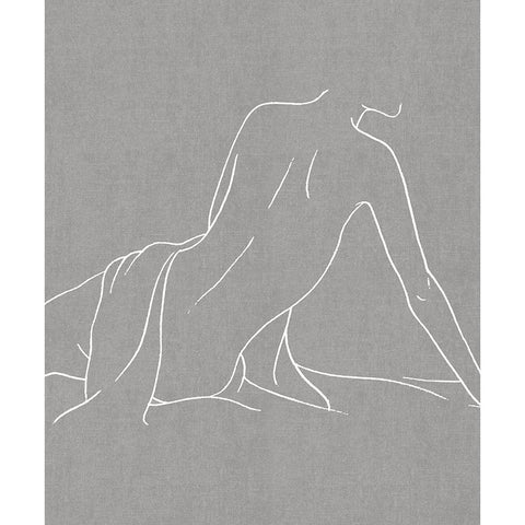 Female Figure Gray IV Black Modern Wood Framed Art Print with Double Matting by Blake, Madeline