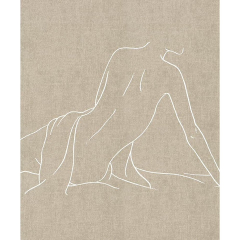 Female Figure Natural IV Black Modern Wood Framed Art Print with Double Matting by Blake, Madeline