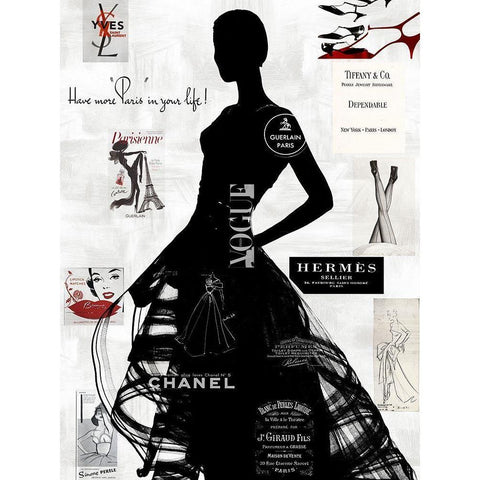 High Fashion III Black Modern Wood Framed Art Print with Double Matting by Pearson, Amanda