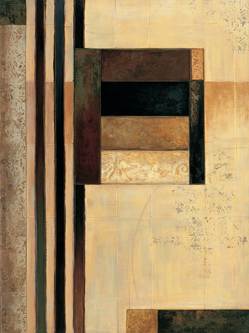 Direct I White Modern Wood Framed Art Print with Double Matting by Sanderson, Paul
