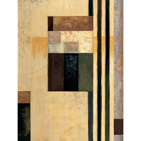 Direct II Black Modern Wood Framed Art Print with Double Matting by Sanderson, Paul