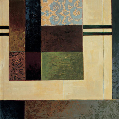 Inside Edition I Black Modern Wood Framed Art Print with Double Matting by Sanderson, Paul