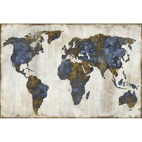 The World I Gold Ornate Wood Framed Art Print with Double Matting by Brennan, Russell