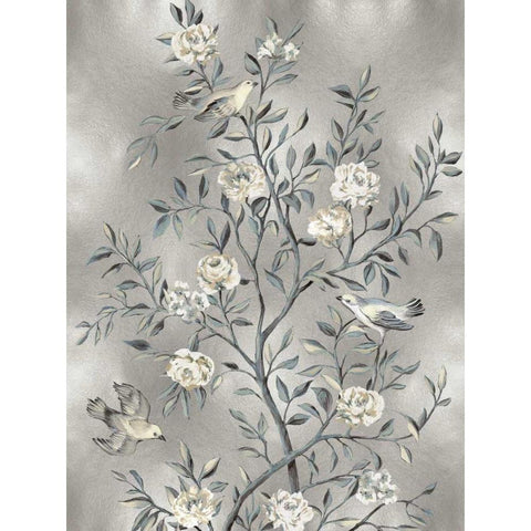 Chinoiserie III White Modern Wood Framed Art Print by Campbell, Renee