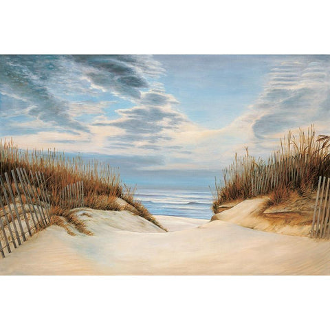 To the Shore I Gold Ornate Wood Framed Art Print with Double Matting by Dunahay, Richard
