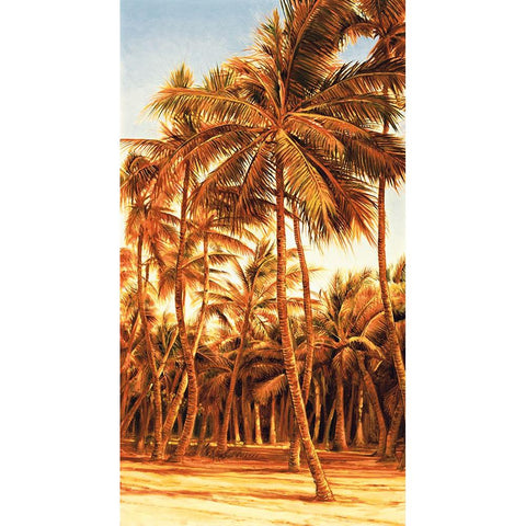 Island Sunset I Gold Ornate Wood Framed Art Print with Double Matting by Jimenez, Rodolfo