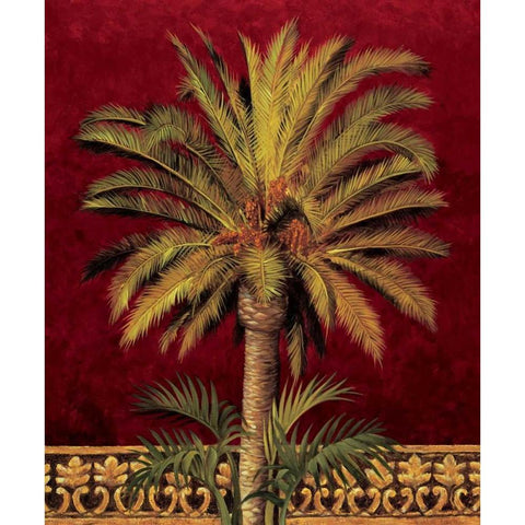 Canary Palm Black Modern Wood Framed Art Print with Double Matting by Jimenez, Rodolfo